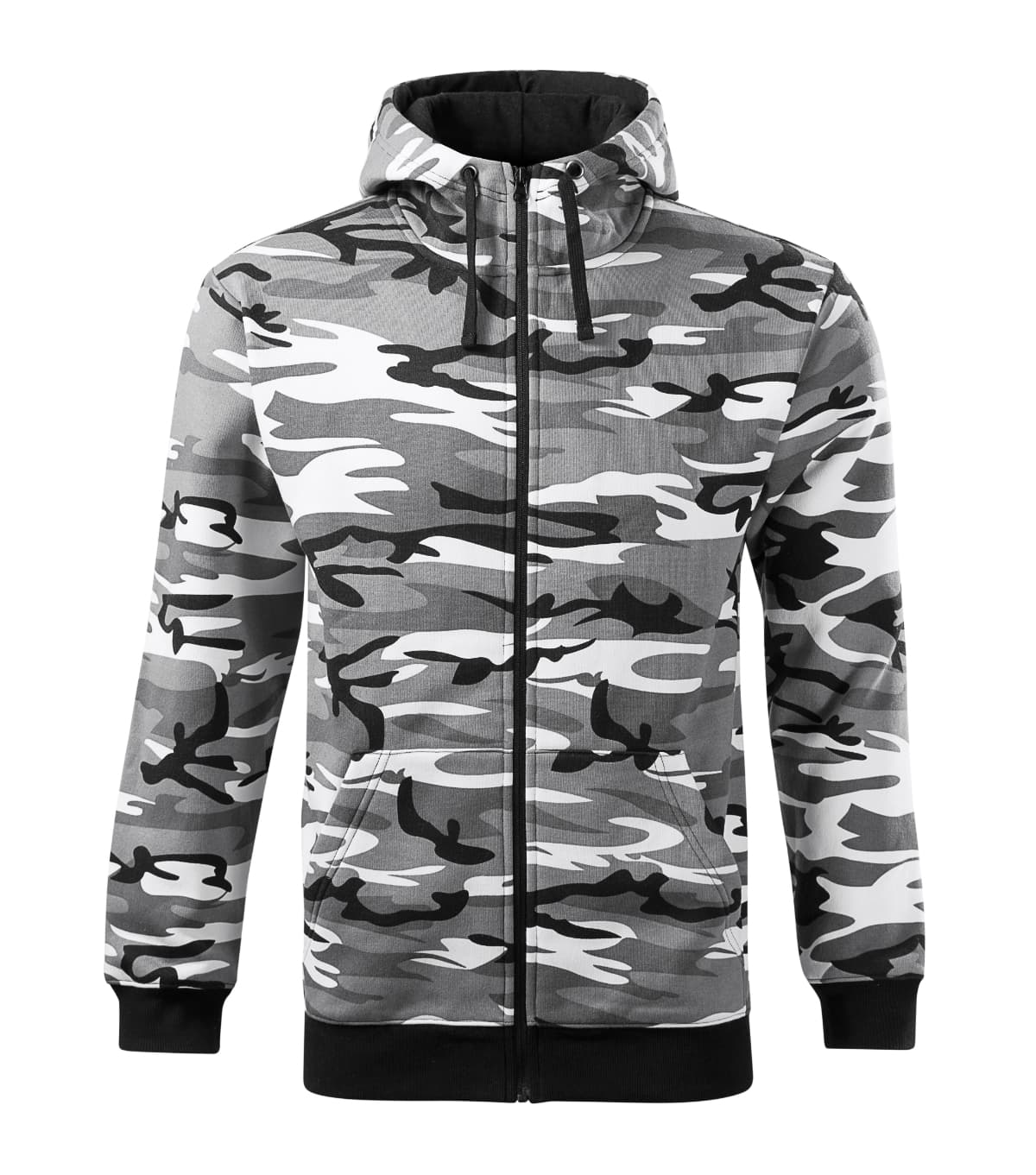 Camo Zipper — camouflage gray