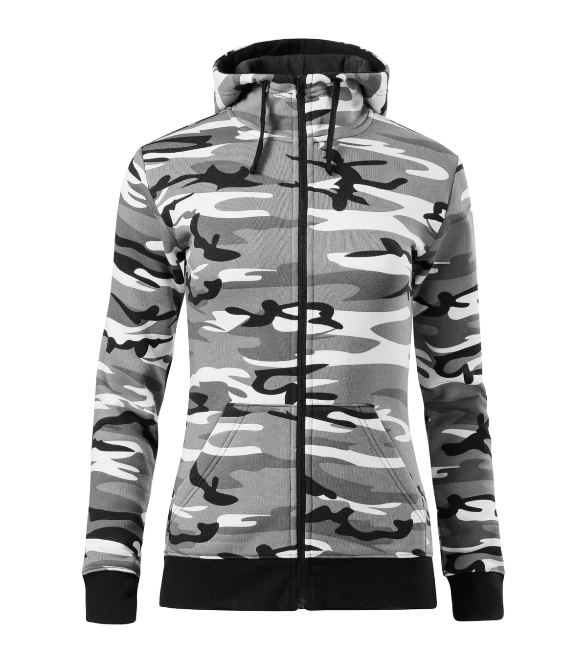 Camo Zipper — camouflage gray